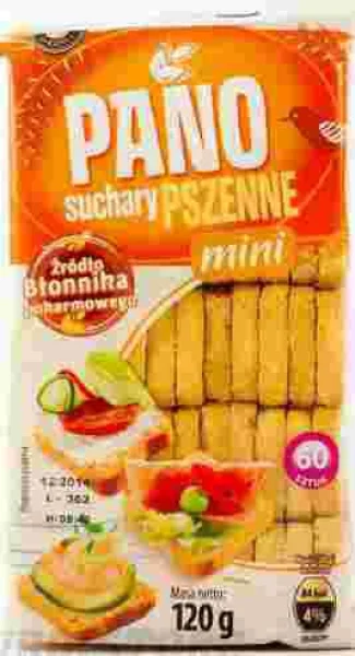 Сухарики pano pano suchary pszenne mini (міні сухарики пано) 120 г польща - 1
