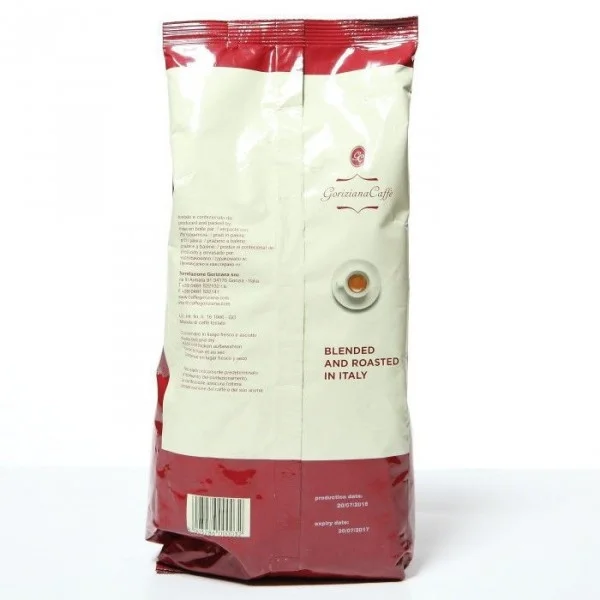 Кава в зернах Goriziana Caffe aroma classico selezione rossa 1кг - 2