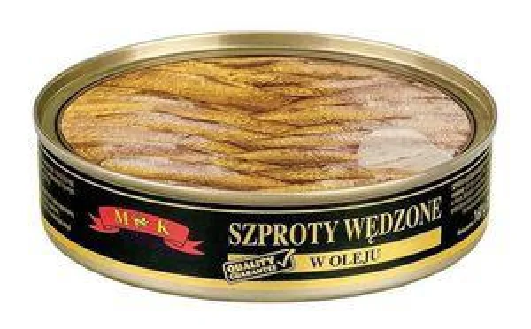 Шпроти в олії M&K szproty wedzone v oleju 160г - 1