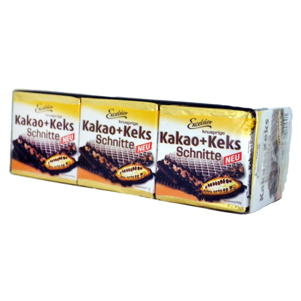 Вафли Excelsior kakao keks schnitte с какао  250 г - 1