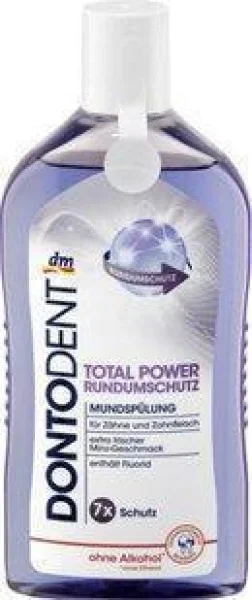 Ополіскувач для порожнини рота dontodent total power rundumschutz 500 мл донтодент із 7-кратним захистом - 1