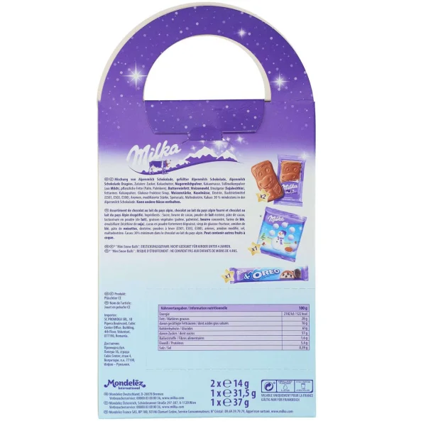 Новорічний подарунок Milka дитині milka plüschtier magic mix schneemann (м'яка іграшка зі солодощами), 133 г. - 3