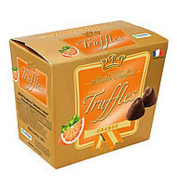 Цукерки Truffles Трюфель з какао зі смаком гіркого апельсина Maitre Truffout Австрія 200 г - 1