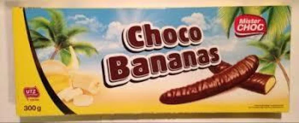 Цукерки бананові суфле schoko bananen 300g австрія - 1