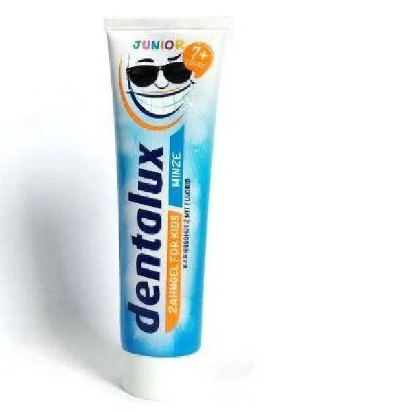 Зубна паста Dentalux дитяча junior minze 7Plus 100мл - 1