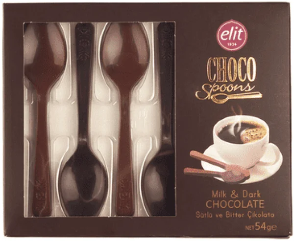 Шоколадні ложки Elitt choco spoons milk&dark 54г - 1
