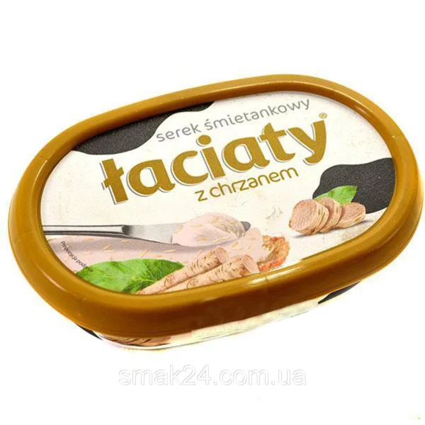 Сир-крем Mlekpol (сирна Laciaty намазка) laciaty з хроном польща 135г - 1