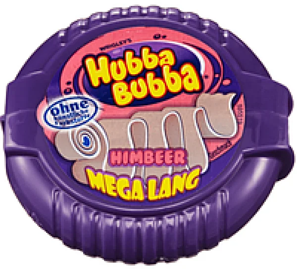 Жувальна гумка Стрічка Hubba Bubba Bubblegum Megalong Himbeer Хуба буба жуйка Малина Касета 180см 56г - 1