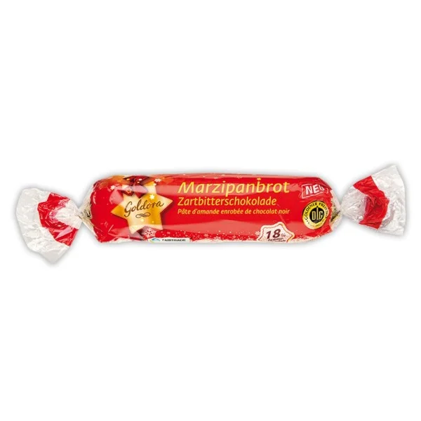 Марципан цукерка GOLDORA marzipanbrot goldora чорний шоколад 175 g - 1