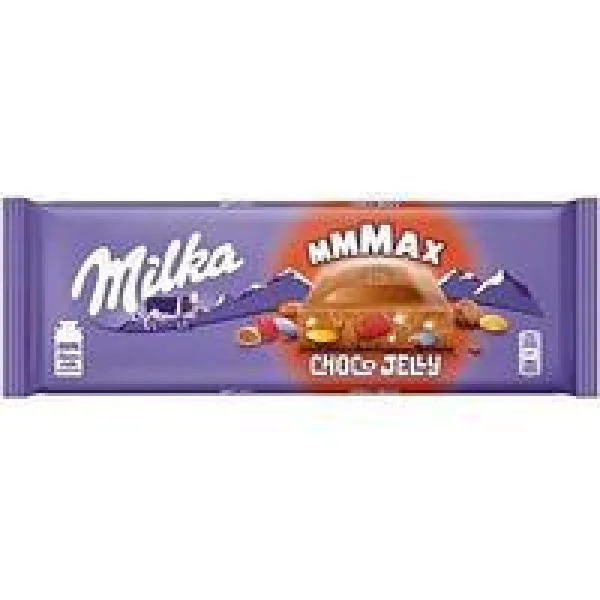Шоколад milka Milka choco jelly (з драже, шипучками та мармеладками) швейцарія 250 г - 1