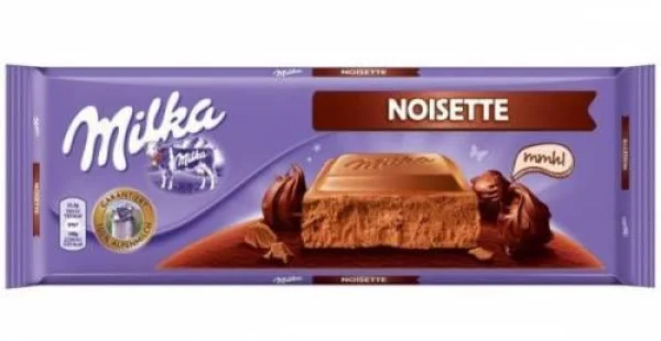 Шоколад молочний Milka milka noisette, 300 г - 1