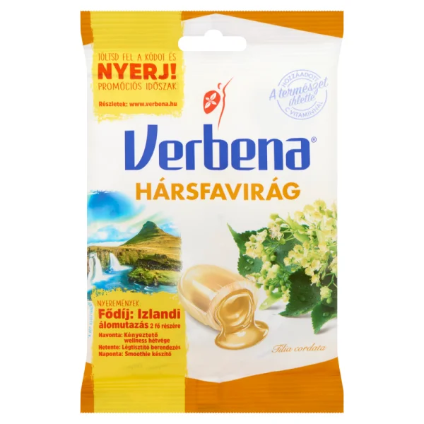 Льодяники Verbena зі смаком липи 60г - 1