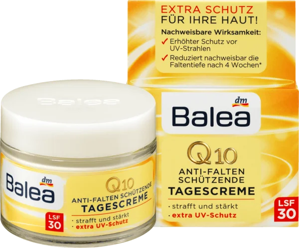 Захисний денний Balea крем проти зморщок balea q10 anti-falten lsf 30 - 1