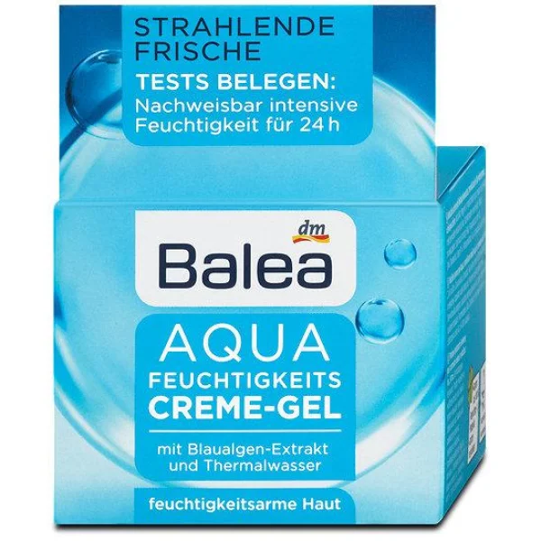 Balea aqua feuchtigkeitscreme-gel крем аква зволожувальний для шкіри обличчя 50 мл. - 1
