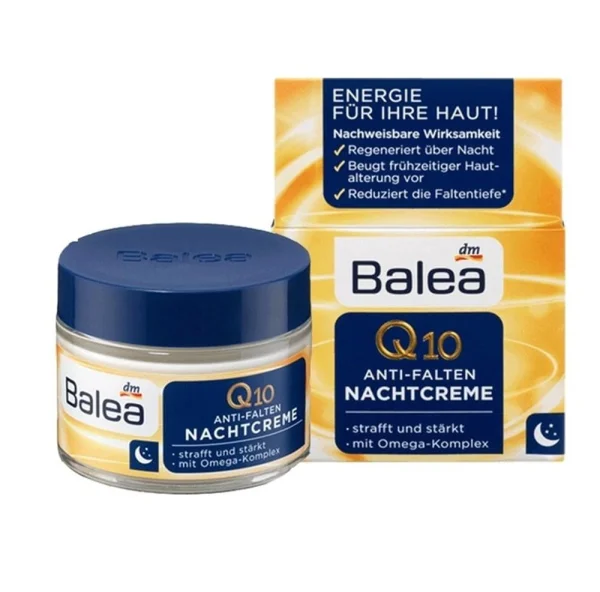 Balea q10 anti falten nachtcreme — точний крім против містен з q10 і омега-комплексом 50 мл - 1