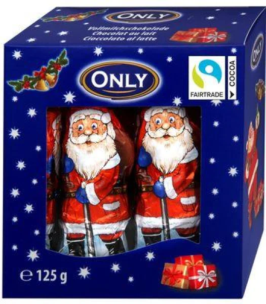 Набір шоколадних Only дідів морозів only 125 г (10*12,5 г) - 1