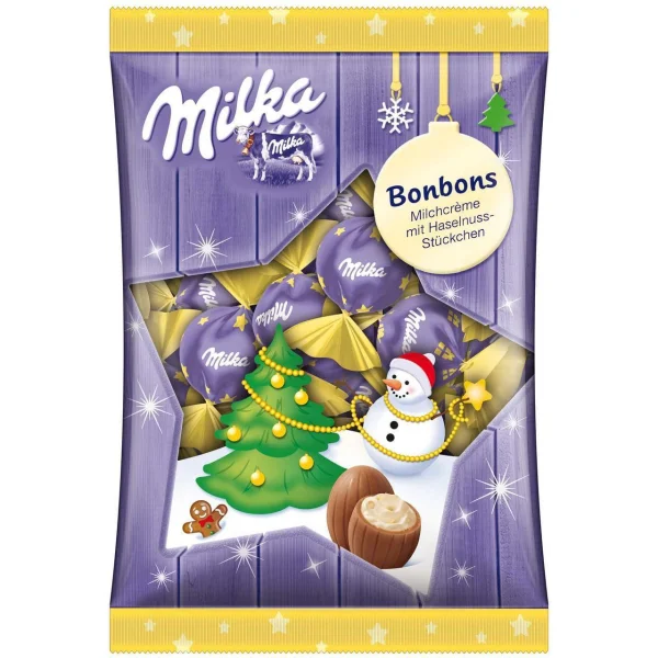 Шоколадні цукерки  Milka  з молочною начинкою milka bonbons, 86 г (швейцарія) - 1