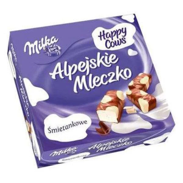 Цукерки milka Milka alpejskie mleczko happy cows пташине молоко вершкове, 330 г - 1