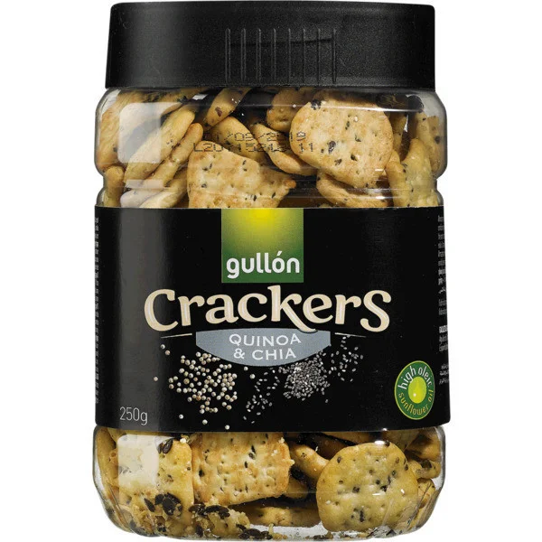 Крекери з Gullon кіноа та чіа gullon crackers quinoa&chia, 250 г іспанія - 1