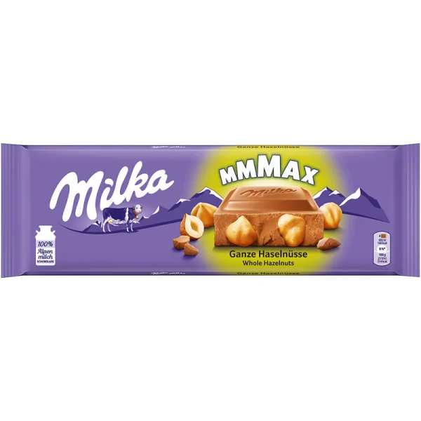 Milka молочна з цілим лісовим горіхом 270 г - 1