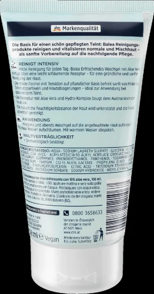 Гель для обличчя Balea erfrischendes mit aloe vera з Алое 150мл - 2