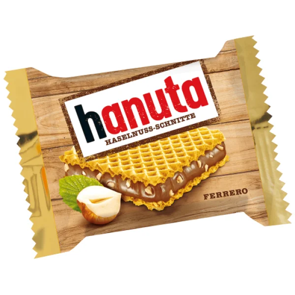Вафлі Ferrero Hanuta з шоколадом і горіхами в коробці 220г - 3