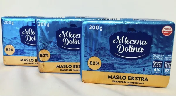 Масло вершкове 82% Mleczna Dolina Maslo Ekstra Млечна долина Екстра 200г - 1