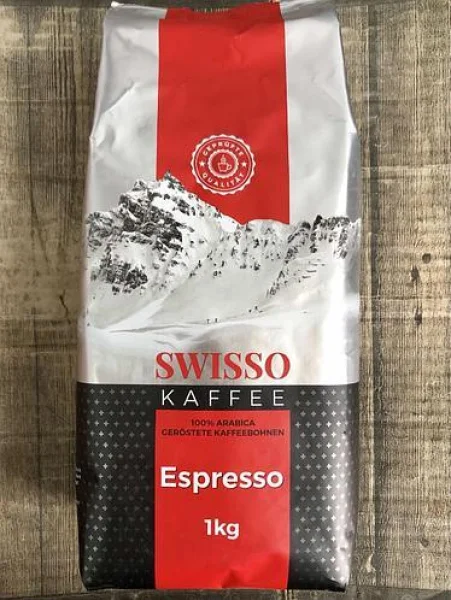 Кава в зернах Swisso kaffee espresso 1кг - 1
