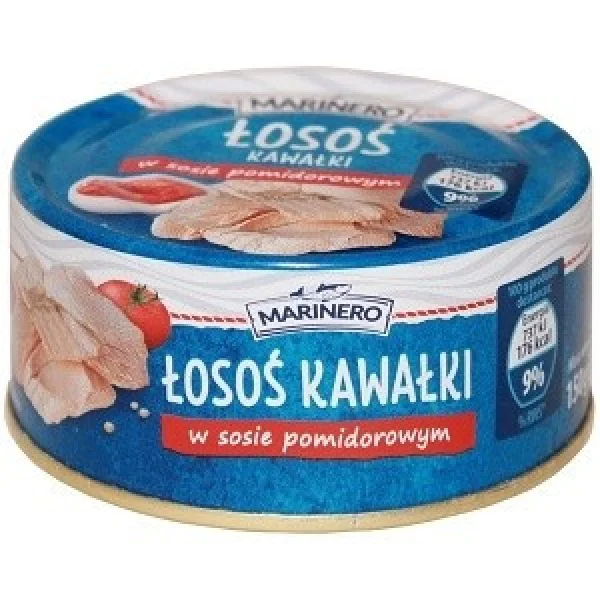 Лосось Шматочки Marinero Losos Kawalki w Sosie Pomidorowym в томатному соусі 150г - 1
