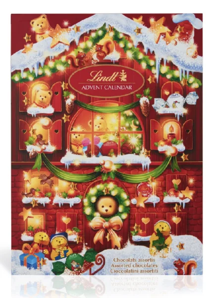 Адвент-календар lindt Lindt teddy advent calendar 172g - 1