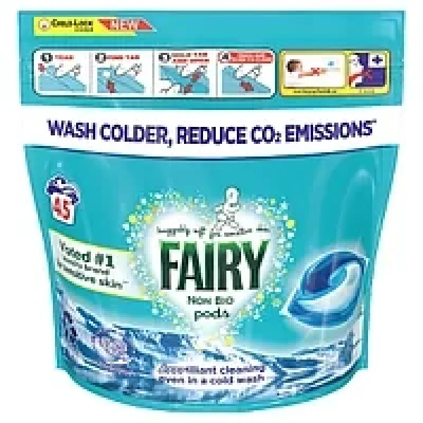Капсули для прання універсал Fairy дитячий гіпоалергенний fairy non bio 45 шт. - 1