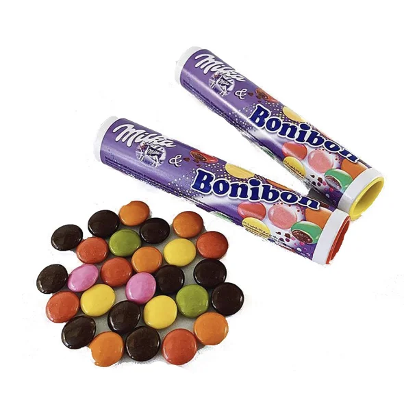 Цукерки milka bonibon шоколадне драже в глазурі вага — 1 шт. 24,3 г країна — німеччина - 1