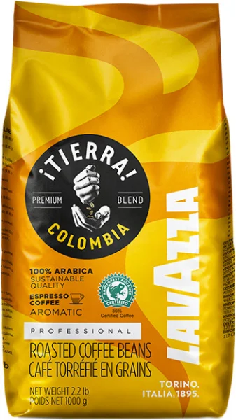 Кава в зернох lavazza Lavazza tierra colombia 100% arabica 1 кг - 1