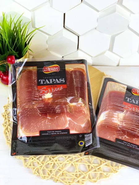 Хамон нарізка Tapas Jamon Serrano Тапас Серрано Блістер 500г - 1