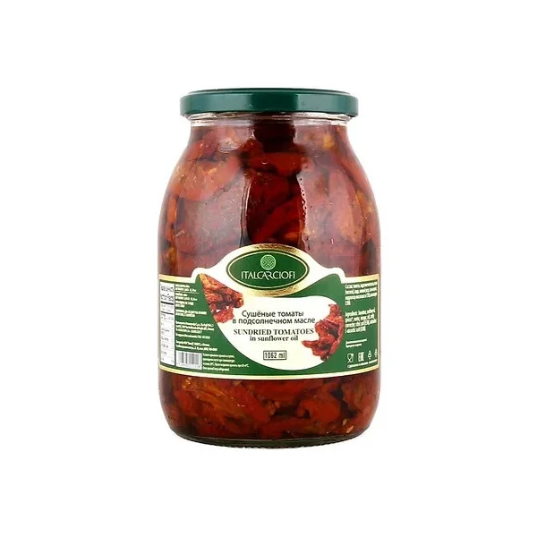 Помідори Вялені в олії, ITALCARCIOFI, Pomodori secchi in olio di semi di girasole - 1
