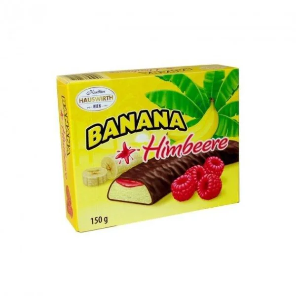 Суфле в шоколаді hauswirth Hauswirth banane plus himbeere, малина 150 г - 1