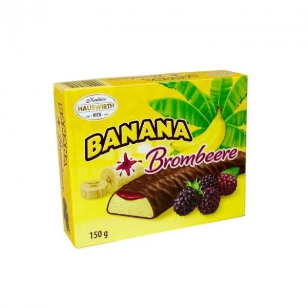 Суфле в шоколаді hauswirth Hauswirth banane plus brambeere, банан-вежевіка 150 г - 1