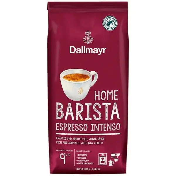 Кава в зернах Dallmayr home barista espresso intenso 1кг - 1