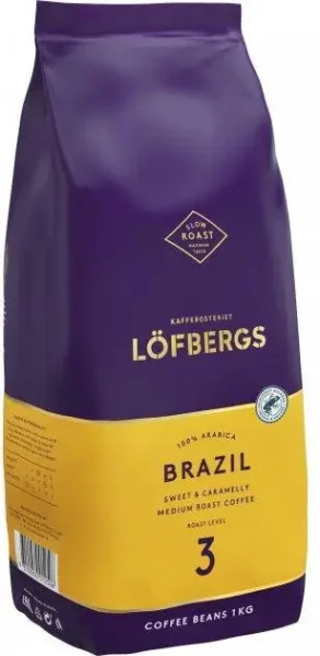 Кава у зернах lofbergs brazil 1 кг - 1