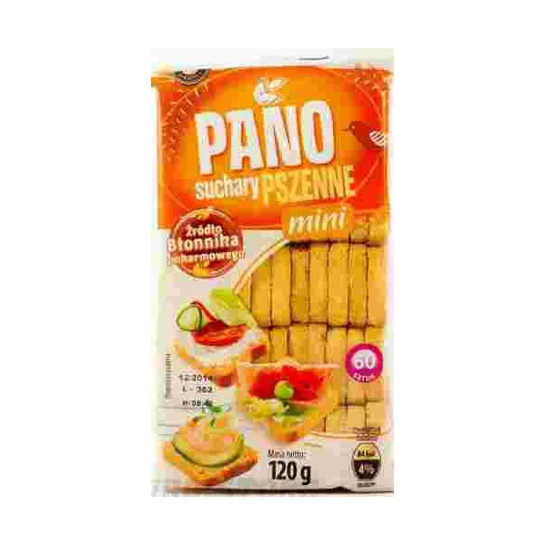 Сухарики Pano suchary pszenne mini (міні сухарики Пано) 120 г Польща - 1