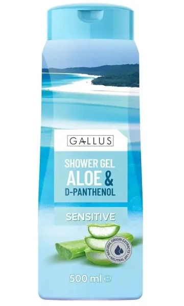 Гель для душу Gallus SENSITIVE Aloe D-pantenol 500 мл - 1