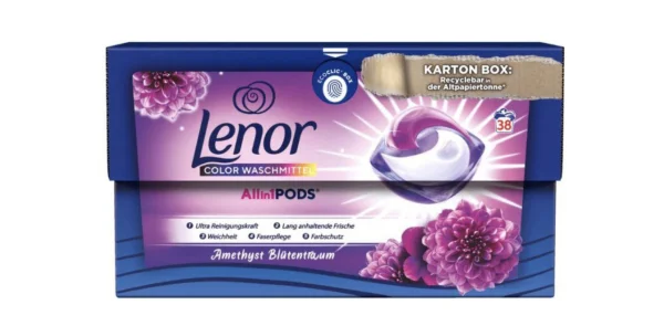 Капсули для прання кольорової Lenor білизни ленор lenor all in 1 color (38 штук) - 1