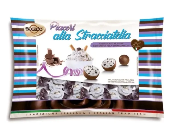 Цукерки шоколадні piaceri alla stracciatella socado 1кг - 1