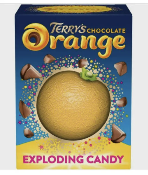 Апельсинка з Terry's молочного шоколаду з карамельною крихтою terry's chocolate orange exploding candy - 1