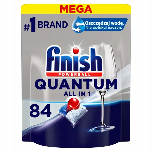 Капсули для посудомийних машин Finish finish powerball quantum all in 1 (84шт) - 1