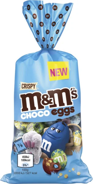 M&m's choco eggs crispy - писанки з молочного шоколаду 150 грам - 1