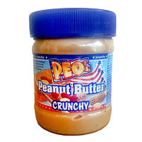 Арахісова паста Peos peanut butter crunchy (зі шматочками арахісу) Німеччина 340г - 1
