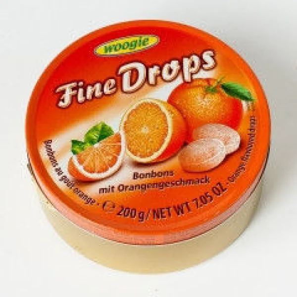 Льодяники fine Woogie drops woogie зі смаком апельсина, 200 г - 1