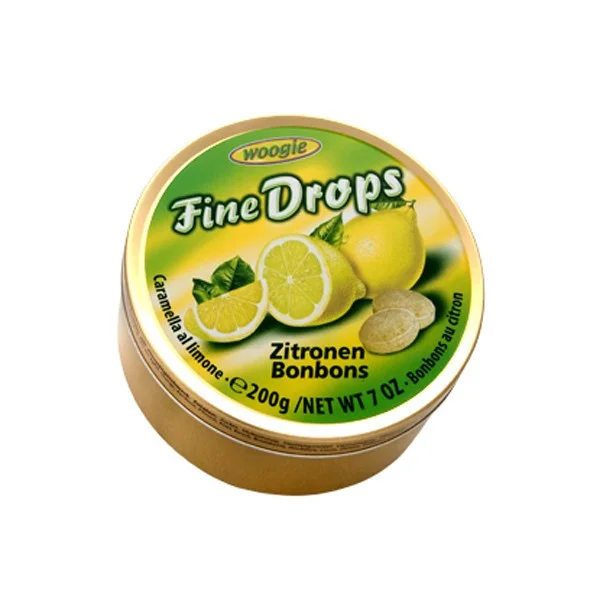 Льодяники fine Woogie drops woogie зі смаком лимона, 200 г - 1