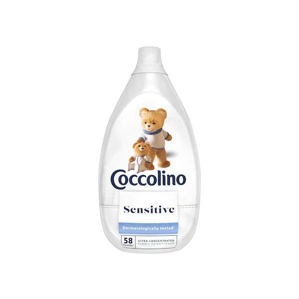 Coccolino Sensitive Pure Дитячий ополіскувач концентрат для білизни 870 мл 58 прання - 1